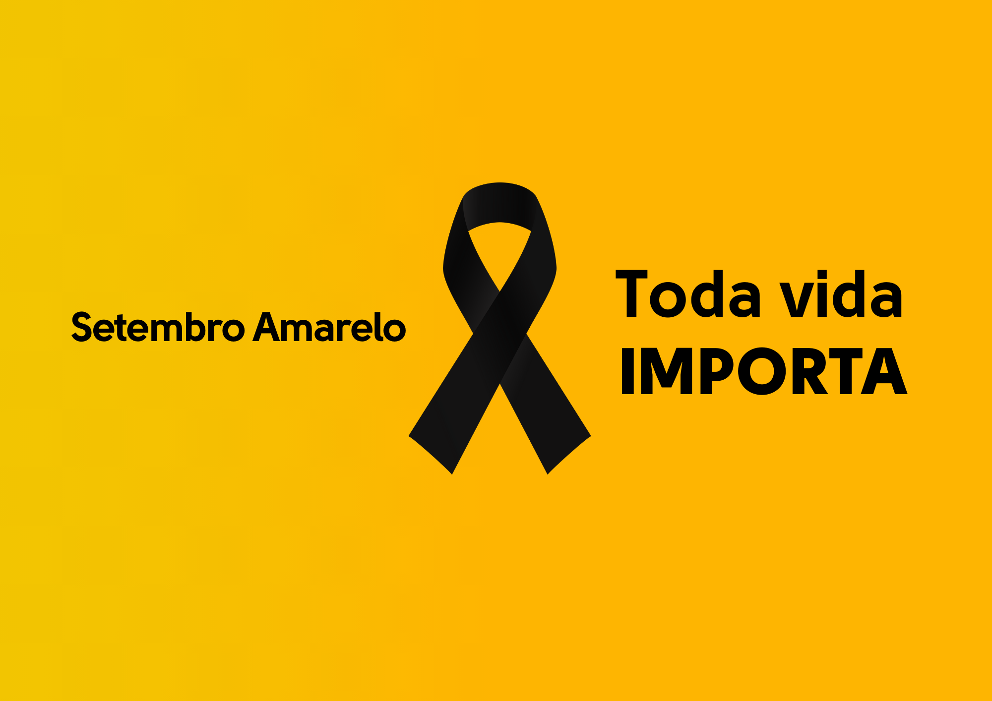 Setembro Amarelo: campanha de conscientização pela valorização da vida e prevenção ao suicídio.